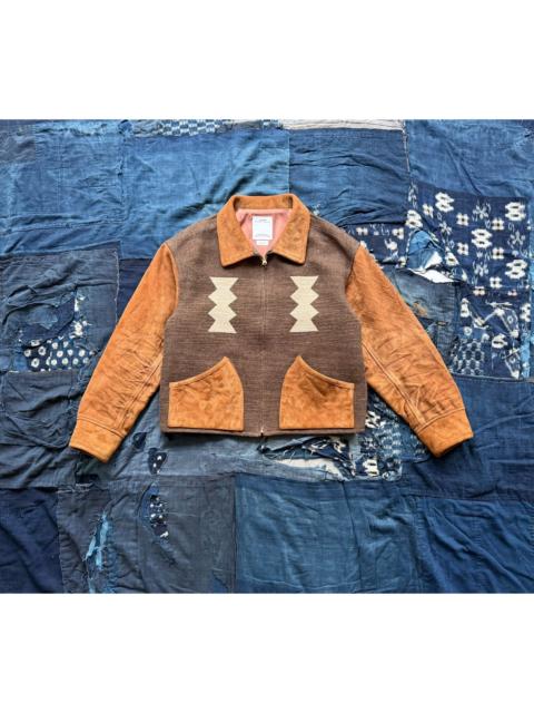 visvim visvim 24AW Stanza Jacket – Jacquard Blanket & Sheepskin Leather Panel Jacket