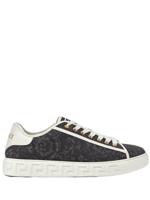 VERSACE Versace Greco Jacquard Canvas Sneakers