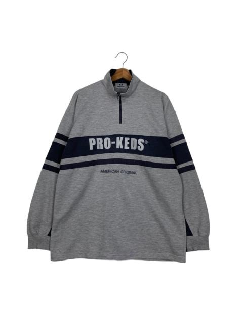 Other Designers 90’s PRO-KEDS Big Logo Half Zip Sweater Jumper #3579-C164