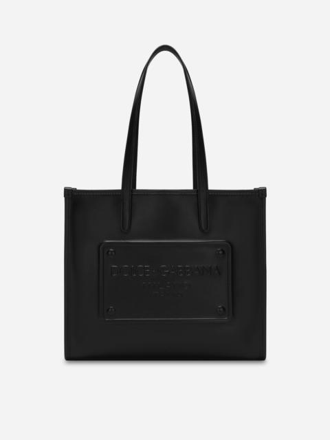 Medium calfskin shopper