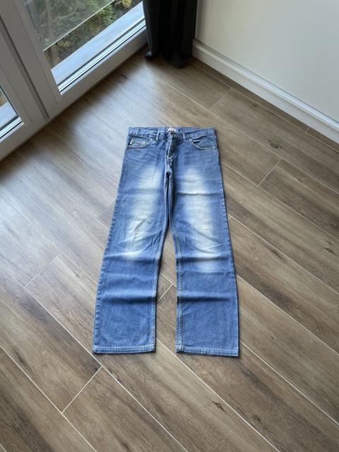 Other Designers Vintage - Avant Garde Faded Washed Flared Wide Denim Jeans Y2k Diesel