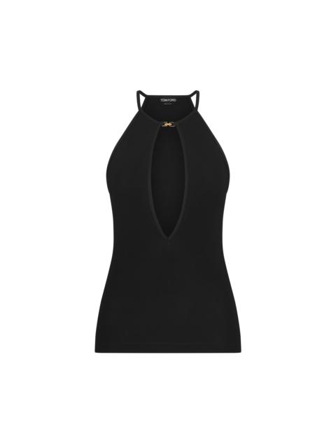 TOM FORD HALTERNECK TOP WITH CUT OUT