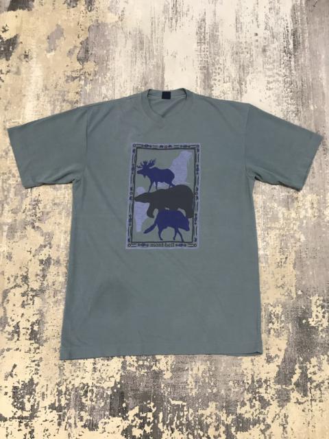 Other Designers Vintage - Vintage Outdoor Brand Mont-Bell Animal Graphic Shirt