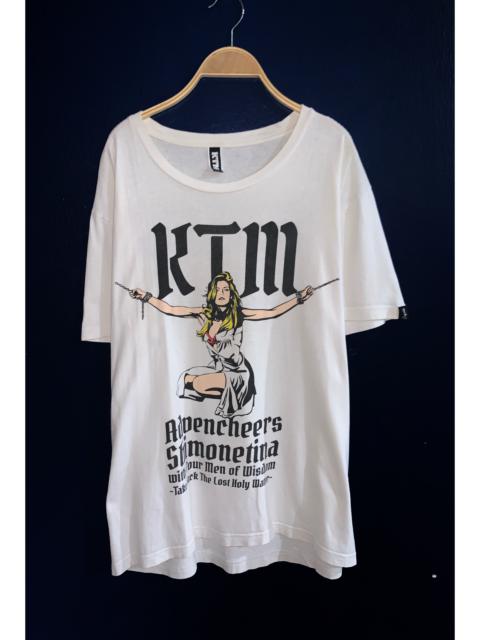 Other Designers Japanese Brand - KTM Nice Japan Sexy Lady Over Print Out Design Tee Rare