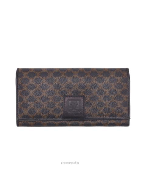 CELINE Celine Triomphe Long Wallet - Black