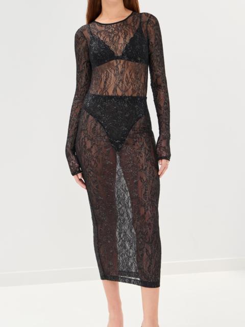 WARDROBE.NYC Lace Tube Skirt