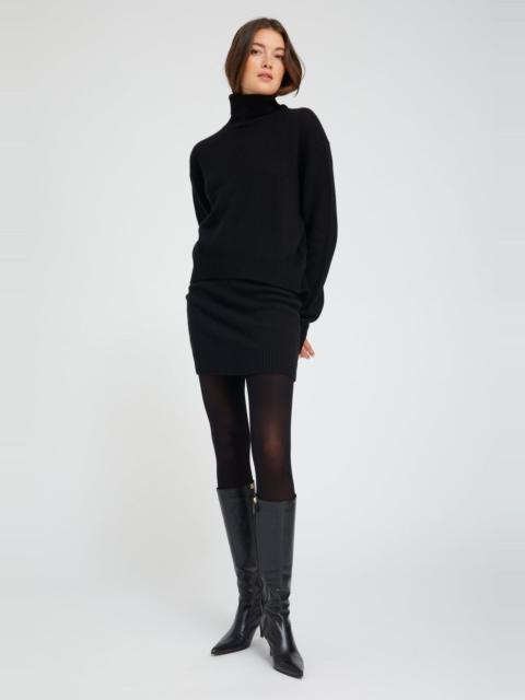 SPRWMN BLACK CASHMERE MIA SKIRT