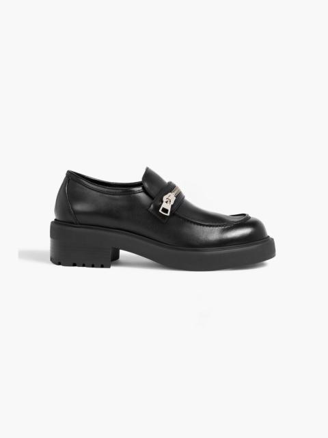 Giuseppe Zanotti Murphie zip-detailed leather loafers