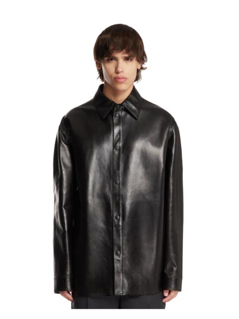 Black Leather Shirt