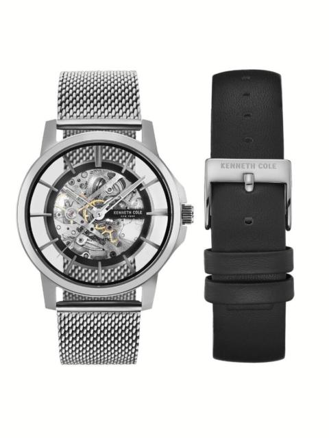 Other Designers Kenneth Cole New York Automatic Skeleton Dial Men's Watch KC5022700510
