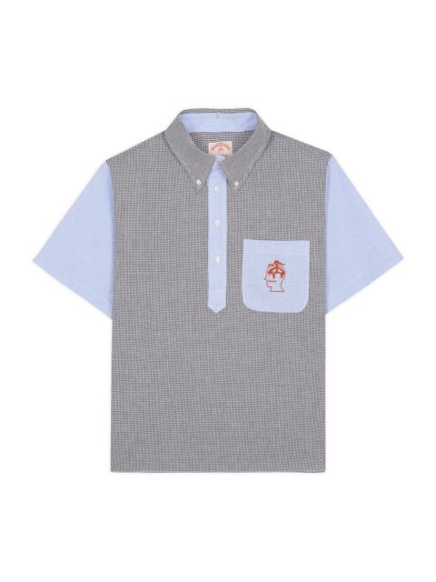 BRAIN DEAD Brooks Brothers California Reverse French Seam Pullover Shirt - Black Multi