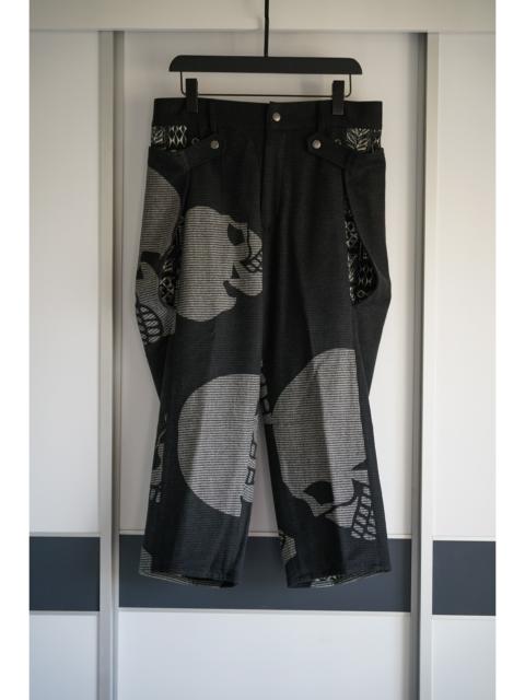 Yohji Yamamoto Yohji Yamamoto 14AW Wool Skull Print Wide Leg Pants