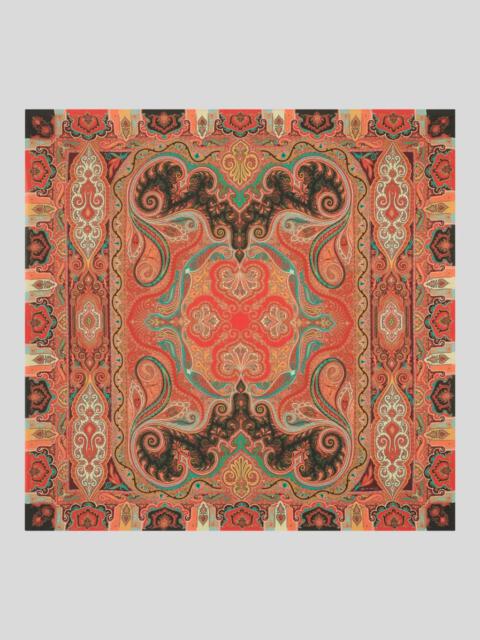 Etro PAISLEY SILK AND CASHMERE SHAWL