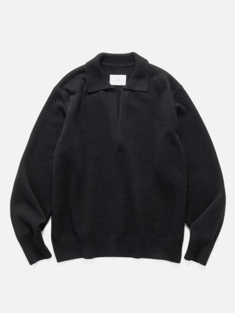 ssstein Extra Fine Wool Knit Skipper LS Dark Black