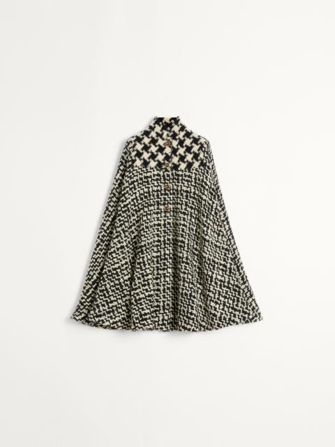 Valentino GEOMETRIC TWEED CAPE