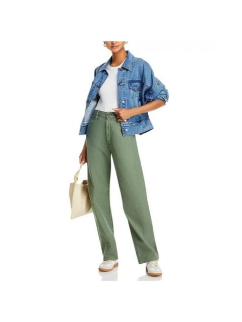 Other Designers New! MOTHER The Full Pipe Skimp High Rise Jeans Roger That Size 26 Wide Leg $228