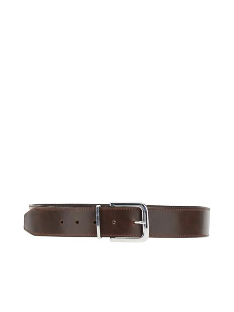 The Frankie Shop The Frankie Shop Sarno Leather Belt Brown