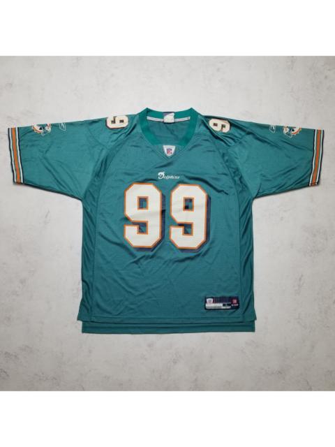 Reebok VTG Miami Dolphins Jason Taylor #99 Football Teal Jersey