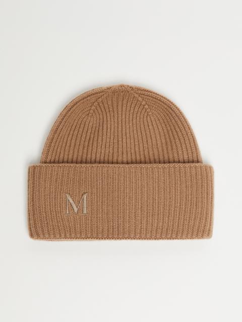 Max Mara MMRETINA Rib-knit cashmere beanie hat