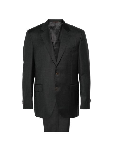 Canali pinstriped single-breasted suit