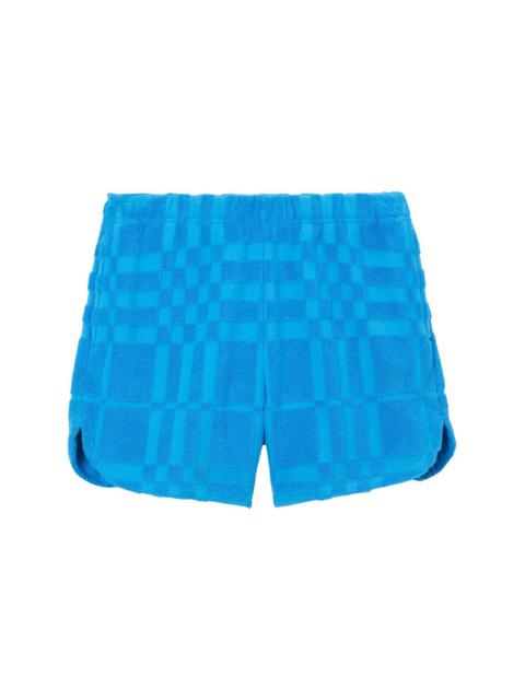 Burberry check-pattern above-knee length shorts