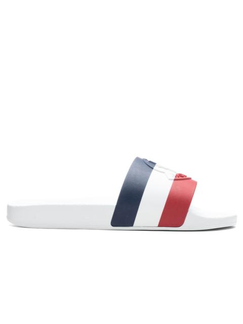 Moncler MONCLER BASILE SLIDES - WHITE