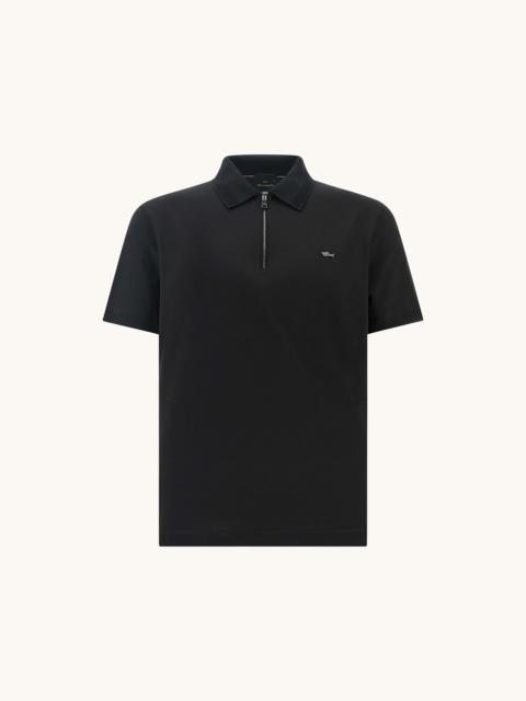 Paul & Shark POLO WITH ZIP IN DOUBLE MERCERISED COTTON JERSEY
