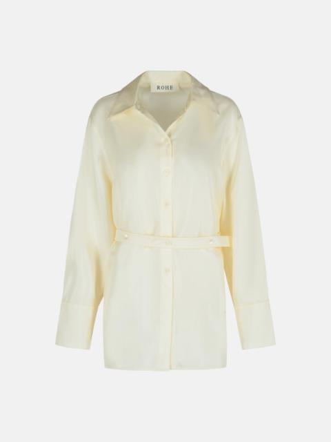 RÓHE CREAM SILK SHIRT