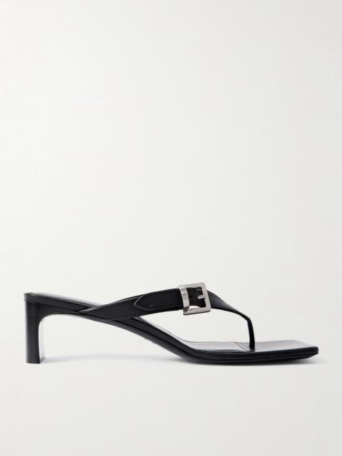 BALENCIAGA Bel Air Buckled Leather Sandals