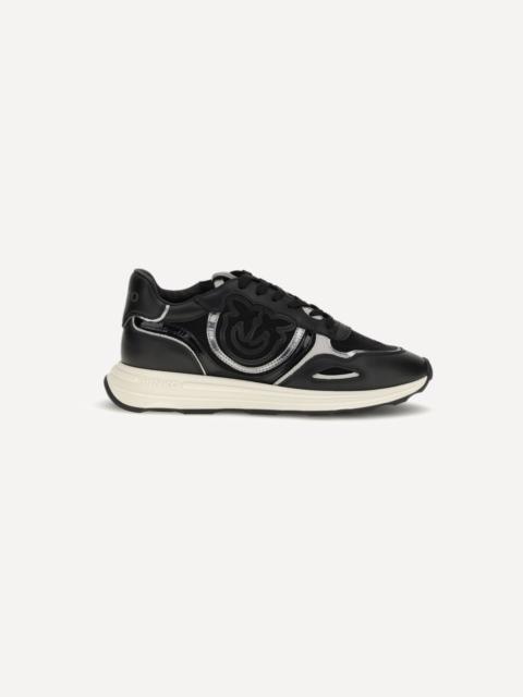 PINKO Leather Zoe Sneakers with mesh inserts
