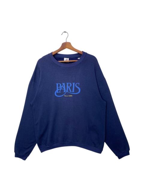 Other Designers Vintage Paris Sweatshirt Big Spellout Embroidery Crewneck