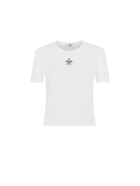 FENDI FENDI $700 White Cotton Top New & Authentic (Women's size:8;