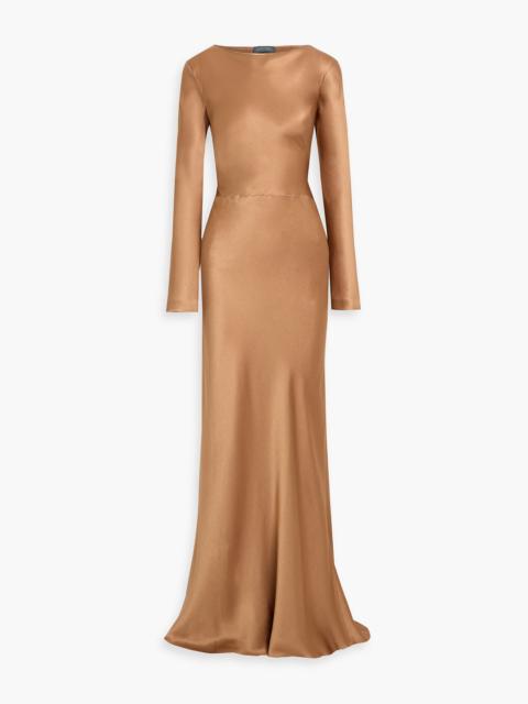Other Designers Draped satin-crepe gown