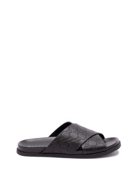 GUCCI Gucci Men `Gg` Criss-Cross Sandals