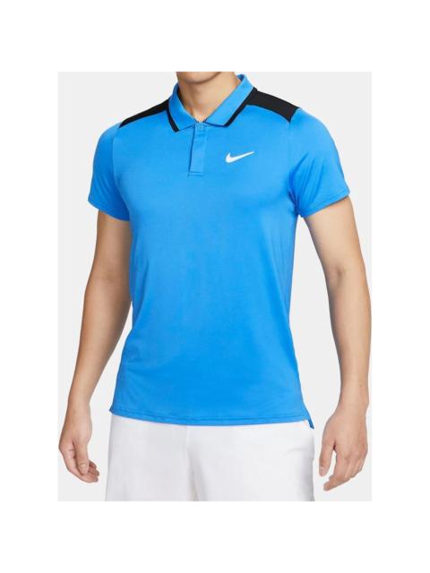 Nike Nike Court Advantage Dri-FIT Polo Shirt 'Blue White Black' FD5318-435