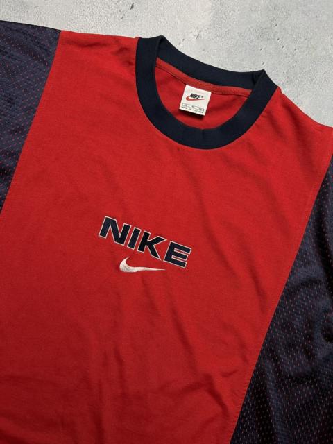 Nike Nike tee Vintage 90s Nike Central Logo Swoosh T-shirt y2k
