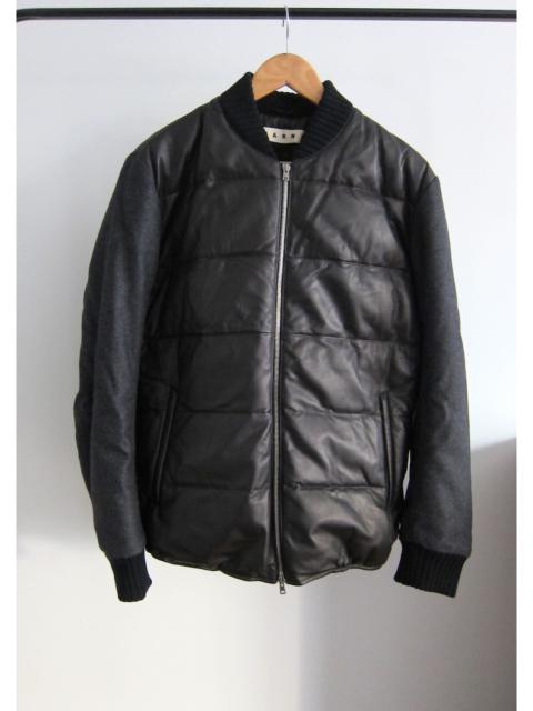 Marni LEATHER DOWN CASHMERE BOMBER $4280