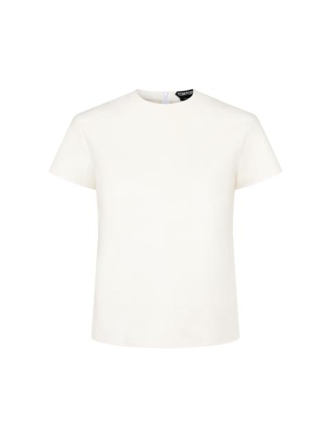 TOM FORD NAPPA LUX AND WASHED DUCHESSE T-SHIRT