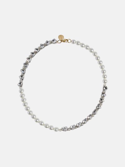 Simone Rocha Simone Rocha Women Quartet Pearl &Amp; Crystal Heart Necklace