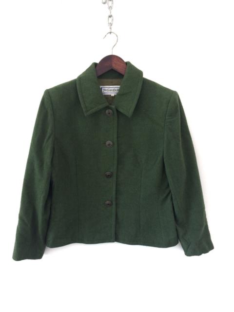 SAINT LAURENT Yves Saint Laurent Green Blazer