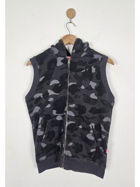 A BATHING APE® A Bathing Ape BAPE Camo sleeveless vest hoodie