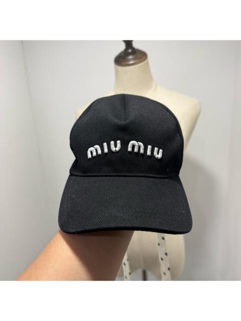 Miu Miu Miu Miu Embroidered Logo Baseball Cap