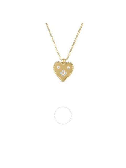 Other Designers Roberto Coin 18K Yellow Gold Venetian Princess Small Heart Medallion Necklace - 7773628Aychx