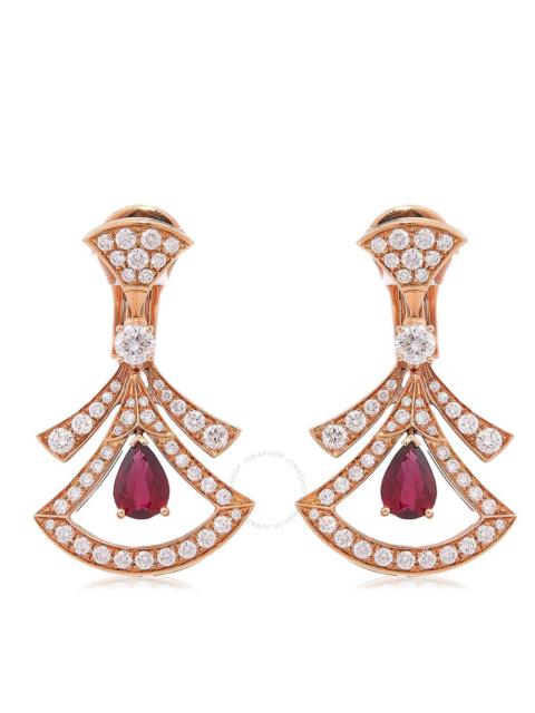 Bvlgari Divas' Dream 18 kt Rose Gold Openwork Earrings