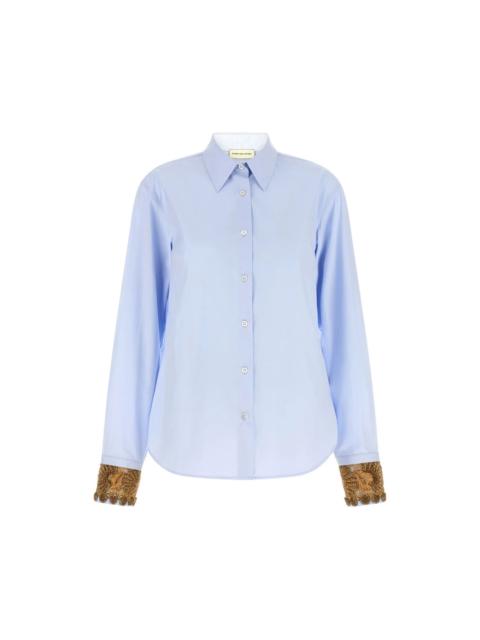 Dries Van Noten DRIES VAN NOTEN Chloris Blue Shirt New & Authentic (Women's
