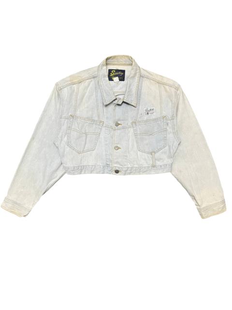 Other Designers Vintage Something Ones Cropped Denim Jacket
