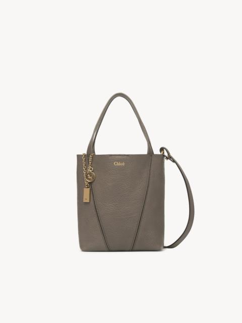 Chloé SMALL CHLOÉ SPIN TOTE BAG IN GRAINED LEATHER