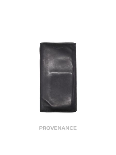 SAINT LAURENT Saint Laurent Paris SLP Long Wallet - Black Calfskin Leather