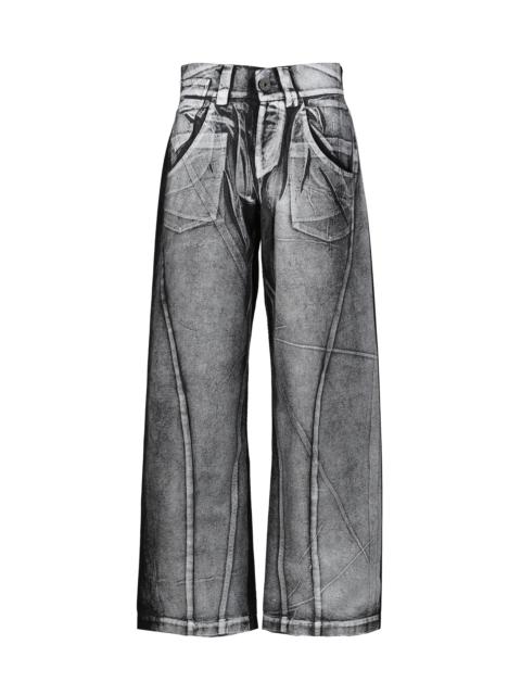 VAQUERA PAINTED WORKWEAR PANTS WOVEN / BLK