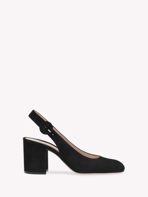 Gianvito Rossi Gianvito Rossi Joelle Sling Pump in Black Suede at Nordstrom